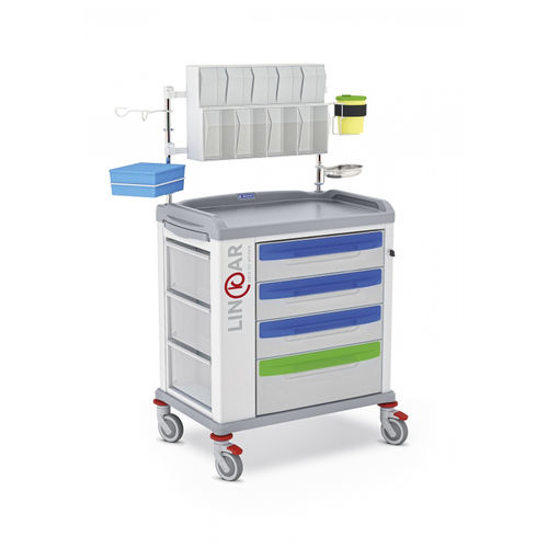 Медицинская тележка - LINKAR 329519 - Malvestio - Furniture for healthcare facilities - для медикамента / для перевязки / 4 выдвижных ящика