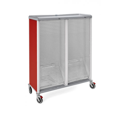 Шкаф из ABS - 326800LT - Malvestio - Furniture for healthcare facilities - прозрачный / красный / 2 модуля