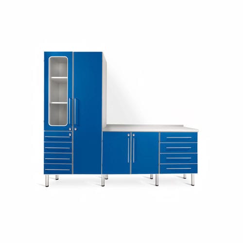 Шкаф для хранения - IB - Malvestio - Furniture for healthcare facilities - с дверью / с выдвижным ящиком / синий