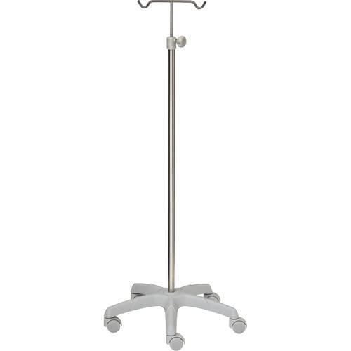 Стойка для сыворотки на роликах - 22390 - Inmoclinc - 2 крюка