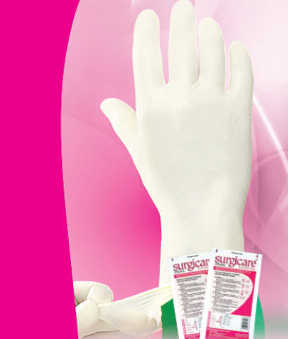 Перчатка из латекса - Surgicare Dual - Kanam Latex Industries  - медицинская / неопудренная / стерильная