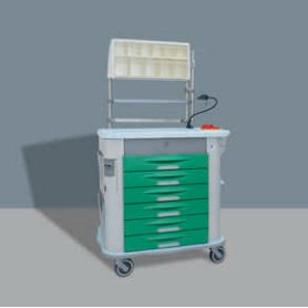 Медицинская тележка - MG THERAPY - AURION - для общего применения / для медицинского ухода / 6 выдвижных ящиков