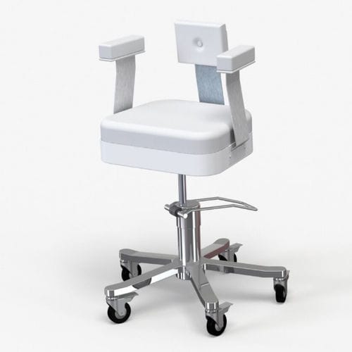 Рентгенологическое кресло для осмотра - 1501/D - Kenex Electro-Medical - гидравлическое / с регулируемой высотой / на роликах