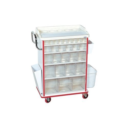 Медицинская тележка - K040 / S - Kenmak Hospital Furnitures  - для аптеки / мусорный контейнер / с корзиной