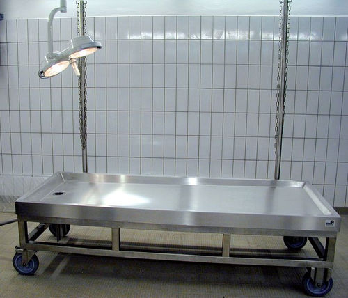 Стол для аутопсии - GST-2000-F - KUGEL medical GmbH & Co. KG - для сечения / для мойки покойников / аутопсии
