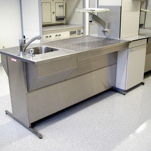 Лабораторная рабочая станция для гистопатологии - UCS-1750-D - KUGEL medical GmbH & Co. KG - для подготовки проб / напольный / с раковиной