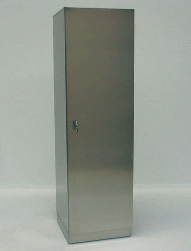 Шкаф для больниц - HoS-FT-600 - KUGEL medical GmbH & Co. KG - с распашной дверцей / из нержавеющей стали / серый