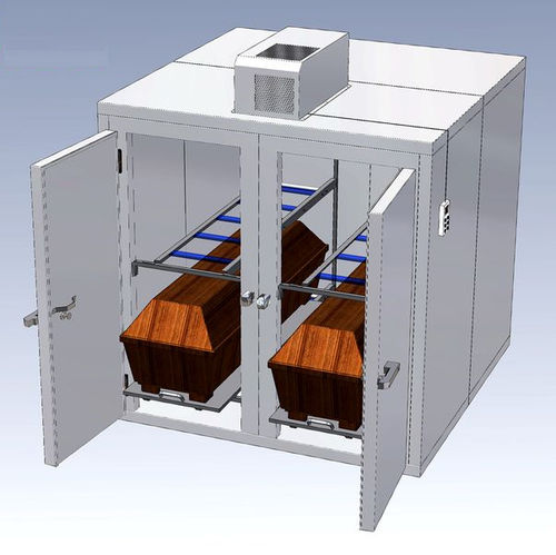 Ячейка для трупа для гробов - KZS 40/400 - KUGEL medical GmbH & Co. KG - 4 тела / с фронтальной загрузкой / модульная