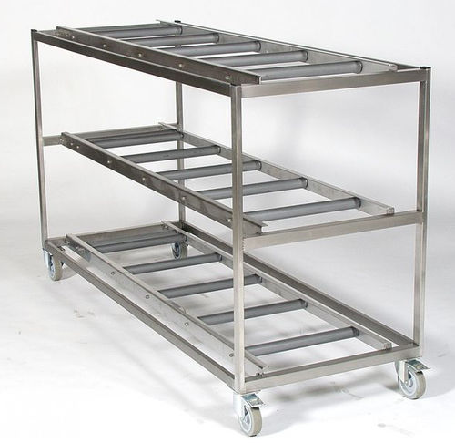 Стеллаж 2 уровня - REF 32/750-02 - KUGEL medical GmbH & Co. KG - для хранения трупов / переносной / из нержавеющей стали