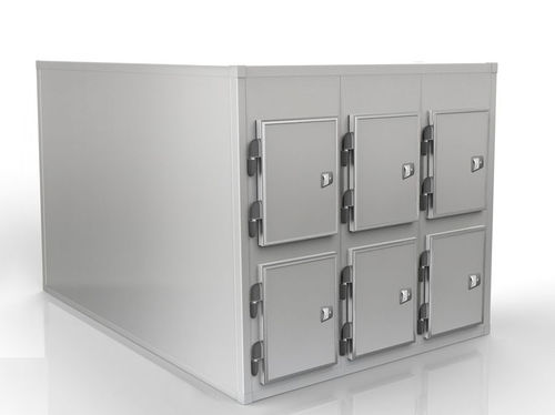 Ячейка для трупа для носилок для трупов - SMC 40/0600-2 - KUGEL medical GmbH & Co. KG - 6 тел / с фронтальной загрузкой / для временного хранения