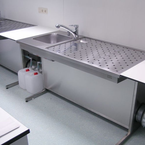 Лабораторная рабочая станция для макроскопии - UCS-2000 - KUGEL medical GmbH & Co. KG - для подготовки проб / настенный / с раковиной