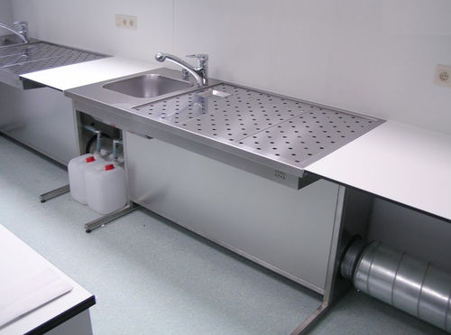 Лабораторная рабочая станция для макроскопии - UCS-2250 - KUGEL medical GmbH & Co. KG - для подготовки проб / настольный / с раковиной