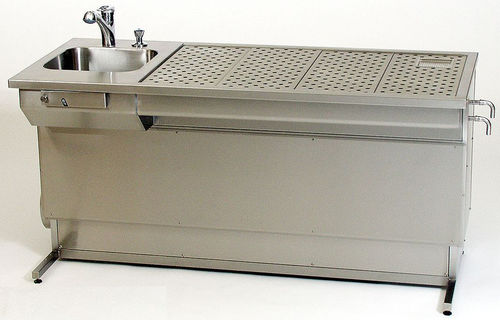 Лабораторная рабочая станция для макроскопии - UCS-E-1750 - KUGEL medical GmbH & Co. KG - для подготовки проб / напольный / с раковиной
