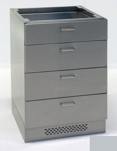 Шкаф для оснований - UBS-SB-5-400 - KUGEL medical GmbH & Co. KG - для лабораторий / с выдвижным ящиком / из нержавеющей стали