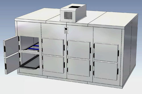 Ячейка для трупа для носилок для трупов - KZM 40/0200 - KUGEL medical GmbH & Co. KG - 2 тела / с фронтальной загрузкой / модульная