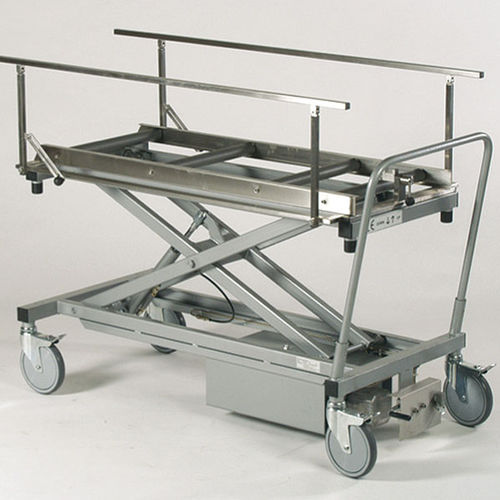 Транспортная тележка для трупов - HTW50/050-RB-CF - KUGEL medical GmbH & Co. KG - погрузочная / для маскировки / гидравлическая
