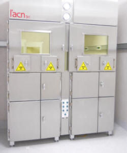 Шкаф с подогревом - gammaCell Twin - L'ACN - l'Accessorio Nucleare - для работы с радиоактивными изотопами / мусорный контейнер / для больниц