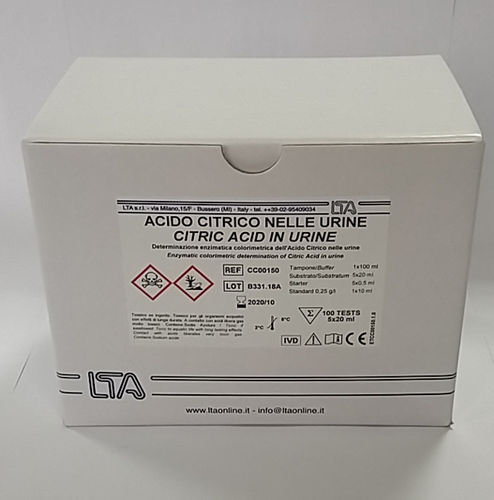 Набор для теста для клинической химии - CC00150 - LTA  - лимонная кислота / для мочи / энзиматический