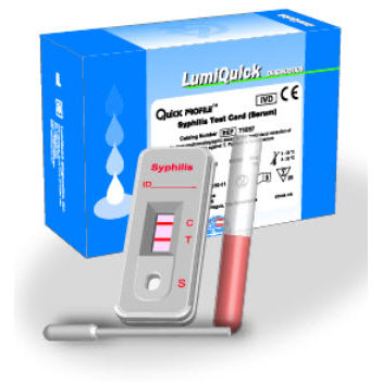 Набор для теста на сифилис - QuickProfile™  - LumiQuick Diagnostics Inc. - для антитела / IgG / иммуноглобулин M