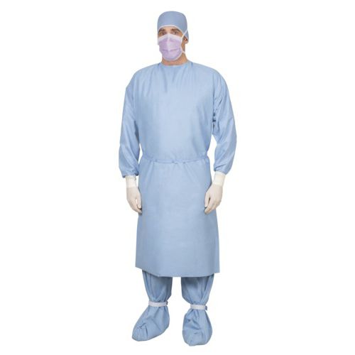 Хирургический халат унисекс - NONE27457 - Medline International - L / XL / из полиэтилена