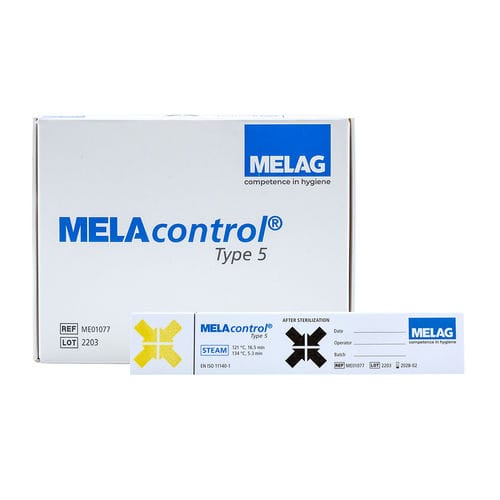 Биодиндикатор для стерилизации паром - MELAcontrol Type 5  - MELAG - для измерения температуры / для медицинских приборов