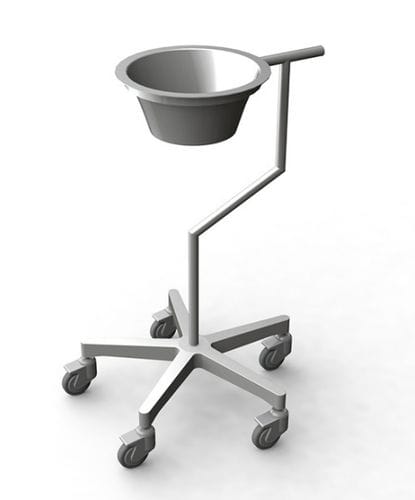Подставка под медицинский лоток на колесиках - 2 030 140 - Mercura Industries - из нержавеющей стали