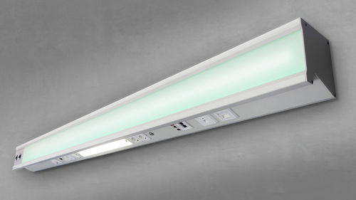 Настенная панель для внутренних коммуникаций - ambient light - modul technik - горизонтальная / для больничной палаты / с освещением