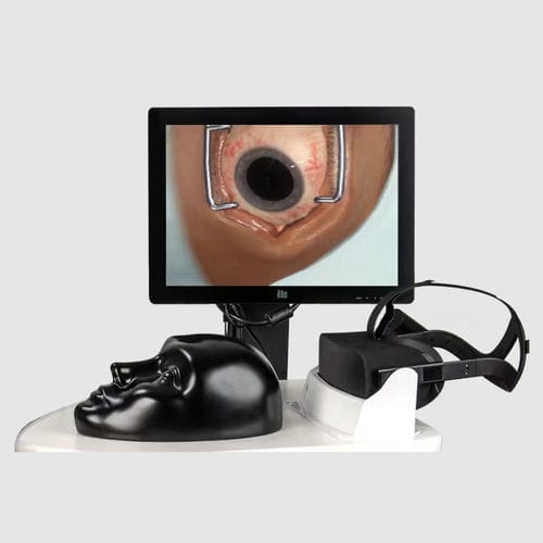Учебный медицинский симулятор - Haag-Streit Surgical - для офтальмологических лечебных мероприятий / рабочая станция / виртуальной реальности