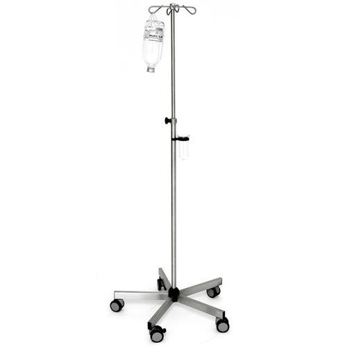 Стойка для сыворотки на роликах - I225000 - MTH Medical GmbH - 4 крюка / телескопическая / с регулируемой высотой