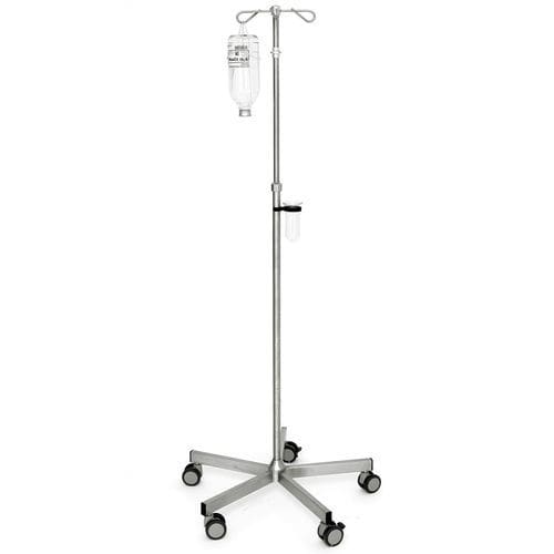 Стойка для сыворотки на роликах - I325000 E - MTH Medical GmbH - 2 крюка / телескопическая / с регулируемой высотой