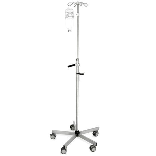 Стойка для сыворотки на роликах - I140181 - MTH Medical GmbH - 4 крюка / телескопическая / с регулируемой высотой