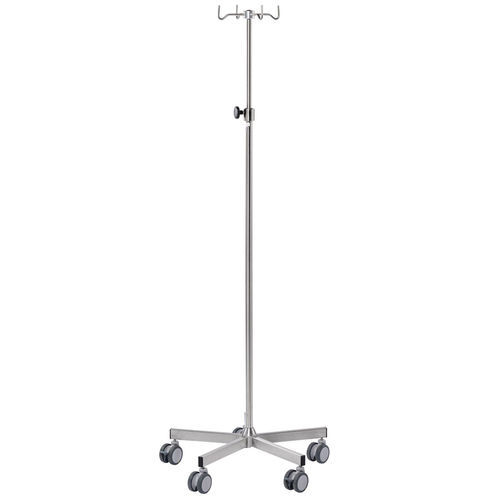 Стойка для сыворотки на роликах - I3250008-SL - MTH Medical GmbH - 4 крюка / телескопическая / с регулируемой высотой