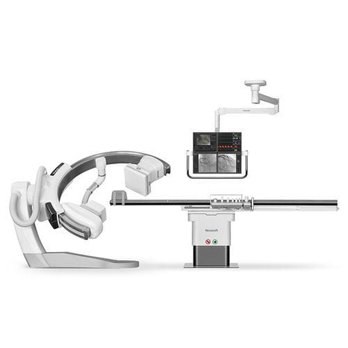 Цифровой система флюороскопии - NeuAngio 33F - Neusoft Medical Systems  - для ангиографии / с усилителем яркости, прикрепленным к полу / напольный
