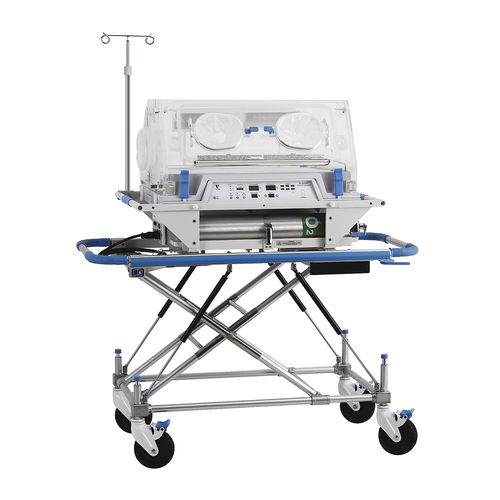 Транспортный неонатальный инкубатор - TI-2000 - Ningbo David Medical Device - на роликах / с регулируемой высотой / с 4 операционными окнами