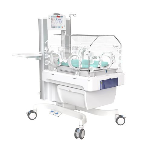 Неонатальный инкубатор на роликах - YP-2800B - Ningbo David Medical Device - с регулируемой высотой / с монитором / со встроенным ящиком