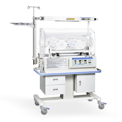 Неонатальный инкубатор на роликах - YP-90 series - Ningbo David Medical Device - со встроенным ящиком / с 4 операционными окнами
