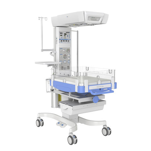 Стол неонатальной реанимации с вентилятором - HKN-93C - Ningbo David Medical Device - со встроенным ящиком / с лампой для фототерапии / с баллоном кислорода