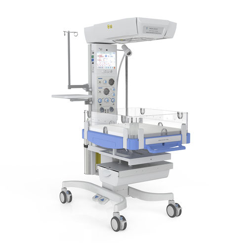 Стол неонатальной реанимации с вентилятором - HKN-93CS - Ningbo David Medical Device - с монитором / со встроенным ящиком / с сенсорным экраном