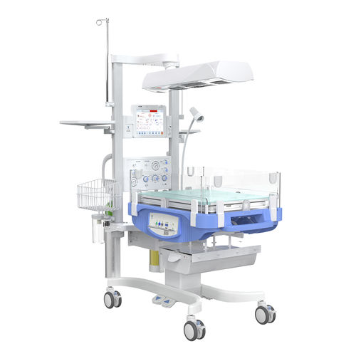 Стол неонатальной реанимации с монитором - HKN-2500B - Ningbo David Medical Device - респираторный / со встроенным ящиком / с сенсорным экраном