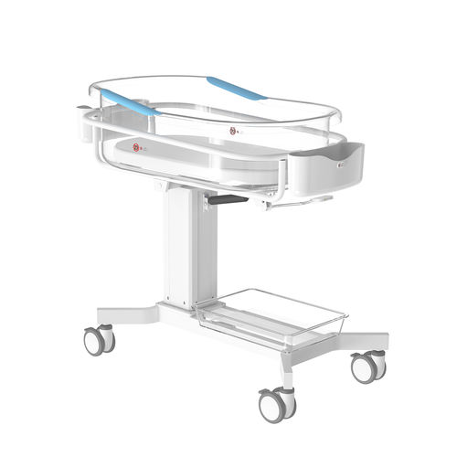 Медицинская люлька с регулируемой высотой - YC-100B - Ningbo David Medical Device - наклонная / на роликах / с ящиком для хранения