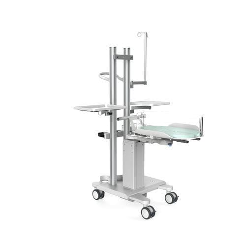 Педиатрическая медицинская люлька - YC-300 - Ningbo David Medical Device - с регулируемой высотой / на роликах / с боковыми ограждениями