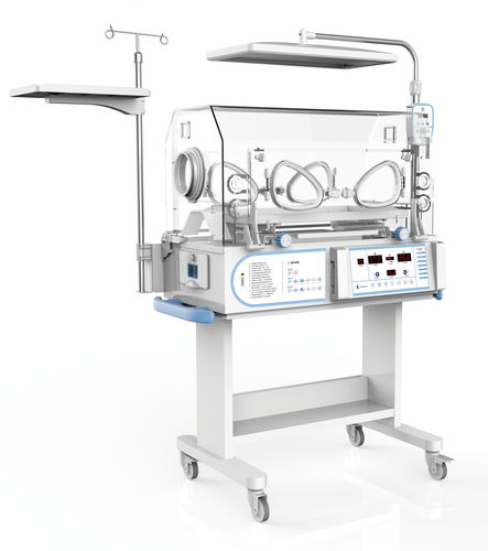 Неонатальный инкубатор на роликах - 8502S - Heal Force - с монитором / с лампой для фототерапии / с 4 операционными окнами