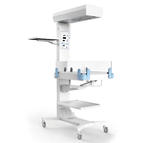 Стол неонатальной реанимации с лампой для фототерапии - FXQ3 - Heal Force - на роликах / с сигнализацией / с Апгар-таймером