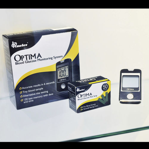 Автоматический глюкометр - Optima  - OK Biotech  - для больниц / без кода / с автопрокалывателем