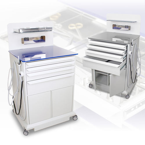 Рабочее место ЛОР - OTOSMART COMPACT - OPTOMIC - с полками / с выдвижными ящиками / на роликах