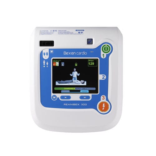 Полуавтоматический внешний дефибриллятор - Reanibex 300 - Bexen Cardio - автоматический / учебный / двухфазный