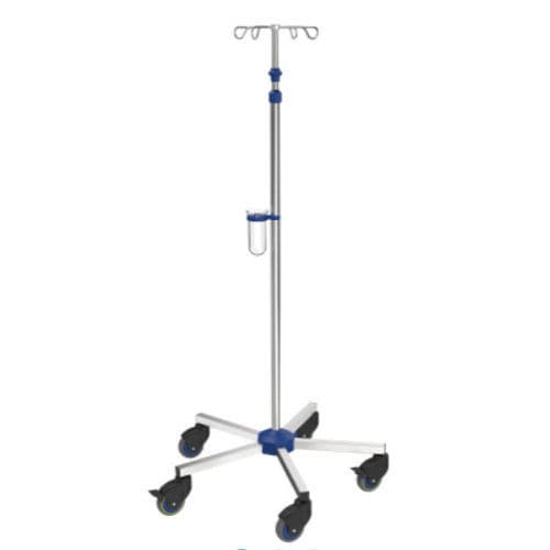 Стойка для сыворотки на роликах - I-N42212 - provita medical - 4 крюка / для кровати / с регулируемой высотой