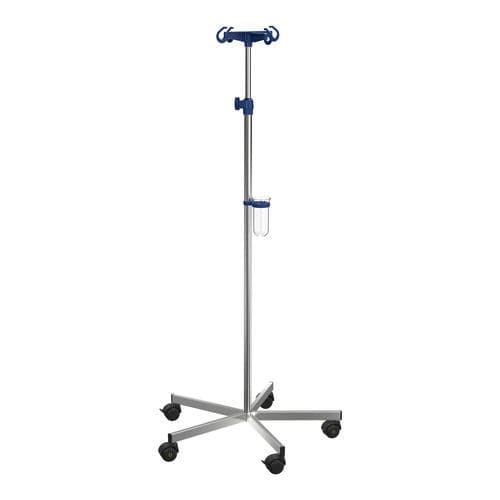 Стойка для сыворотки на роликах - I-M11121 - provita medical - 4 крюка / из нержавеющей стали / амагнитная