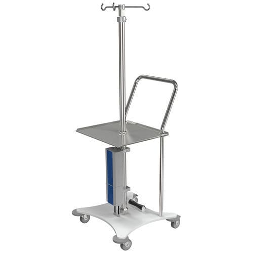 Электрическая стойка для сыворотки - I-U02237 - provita medical - на роликах / 3 крюка / из нержавеющей стали