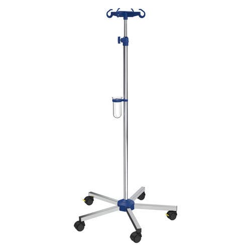 Стойка для сыворотки на роликах - I-N41221 - provita medical - 4 крюка / для кровати / с регулируемой высотой